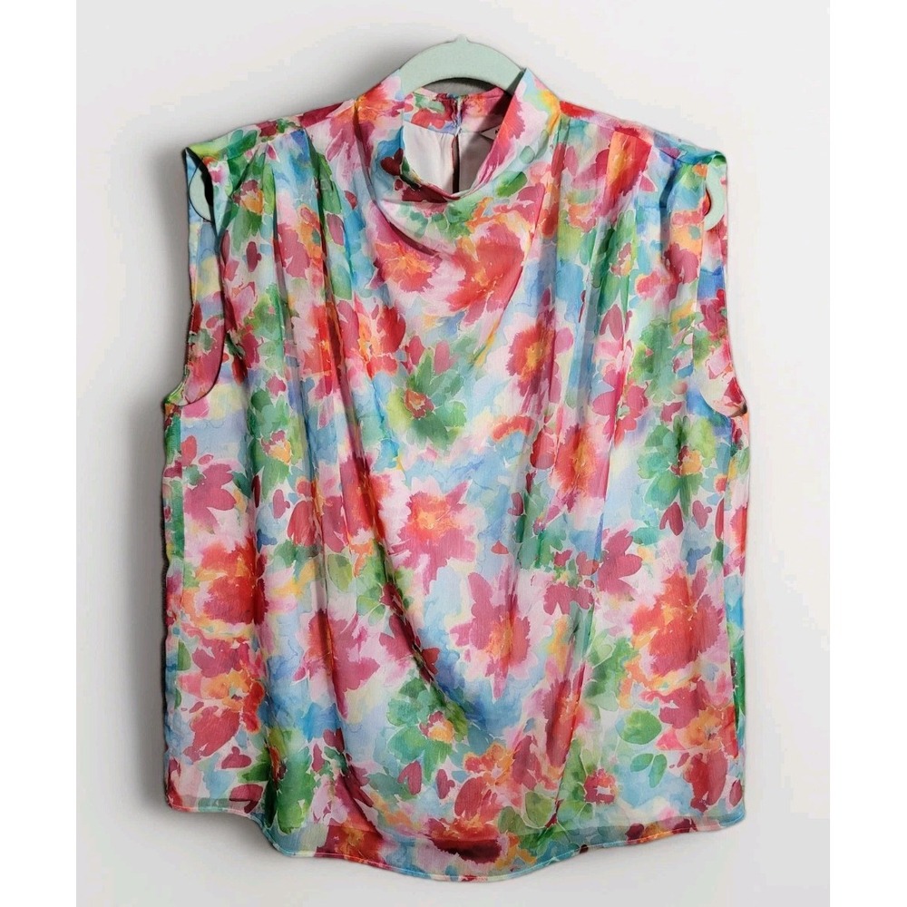 Amanda Uprichard Revolve Fabienne Top Floral Kiawah Print Size M Feminine